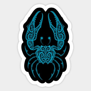 Blue Cancer Zodiac Sign Sticker